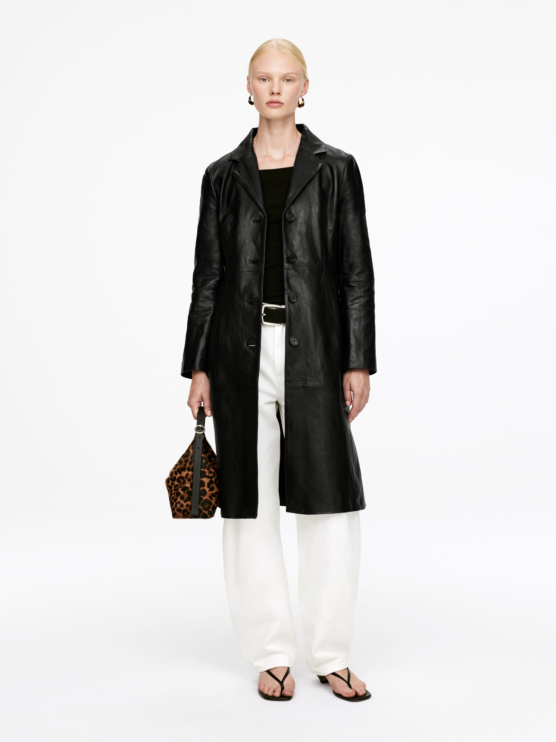 LEATHER COAT - XNAUWBI