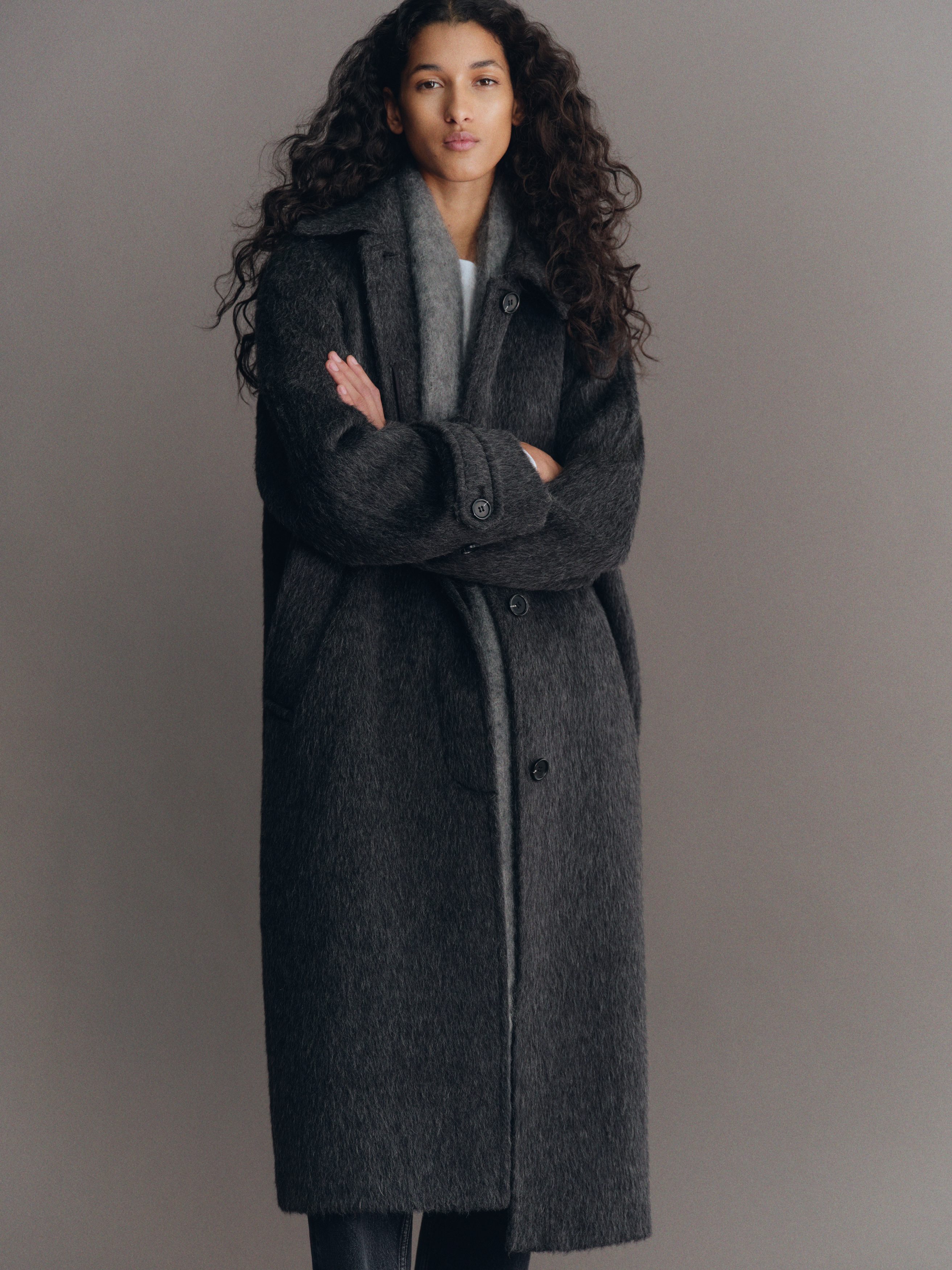 WOOL-ALPACA BLEND COAT - XNAUWBI