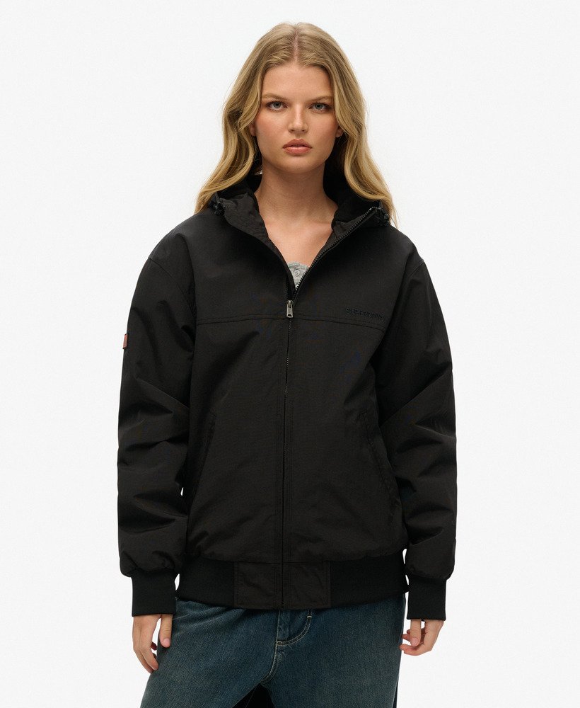 Oversized Surplus Nylon Hooded Bomber Jacket - XNAUWBI