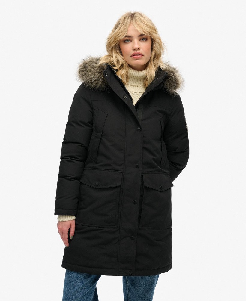 Everest Faux Fur Parka Coat - XNAUWBI