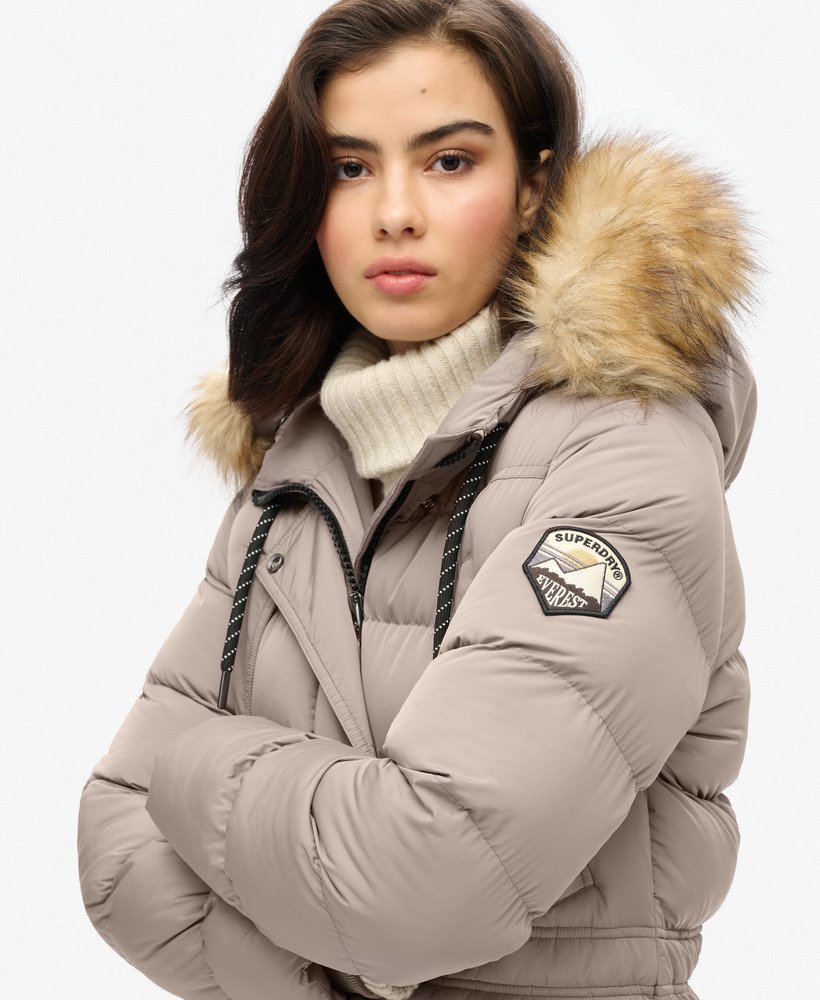 Everest Faux Fur Longline Coat - XNAUWBI