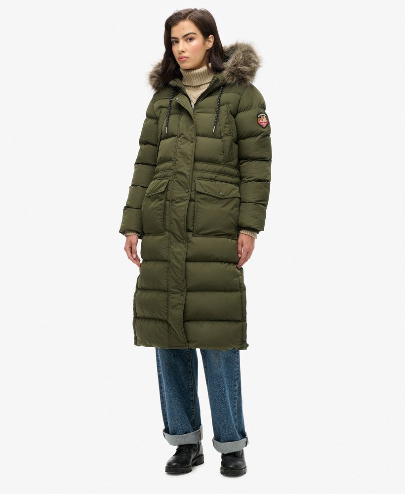 Everest Faux Fur Longline Coat - XNAUWBI