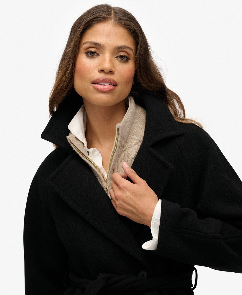 Relaxed Long Wool Coat - XNAUWBI