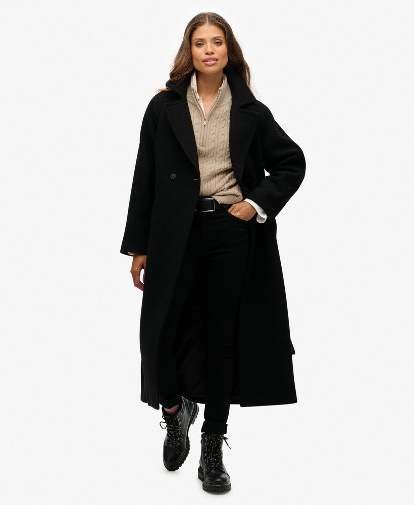Relaxed Long Wool Coat - XNAUWBI