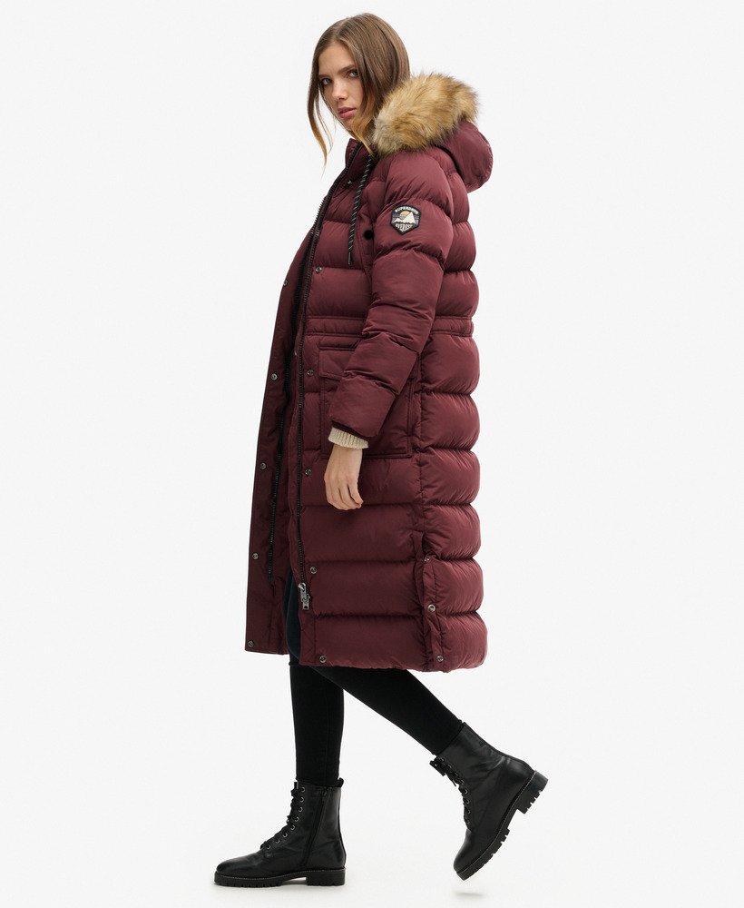 Everest Faux Fur Longline Coat - XNAUWBI