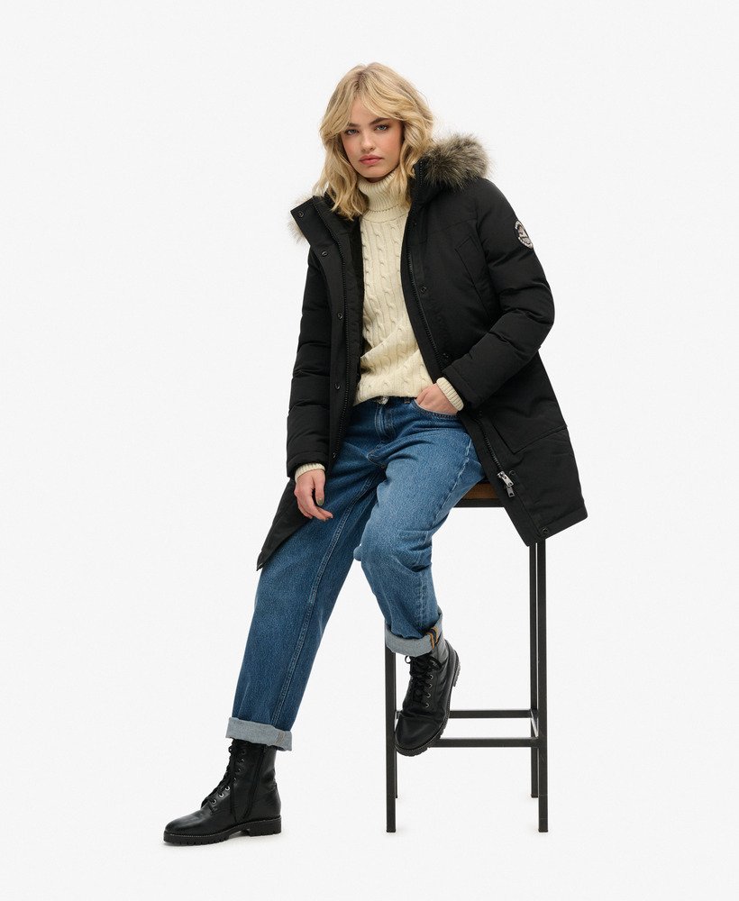 Everest Faux Fur Parka Coat - XNAUWBI