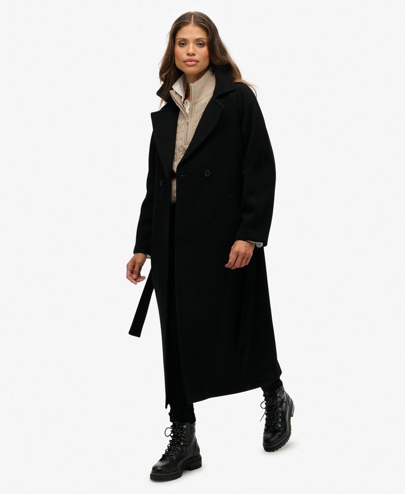 Relaxed Long Wool Coat - XNAUWBI
