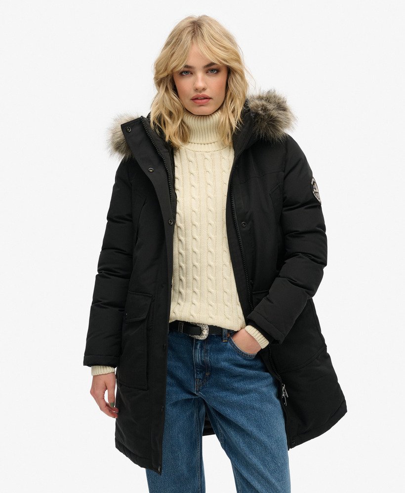 Everest Faux Fur Parka Coat - XNAUWBI