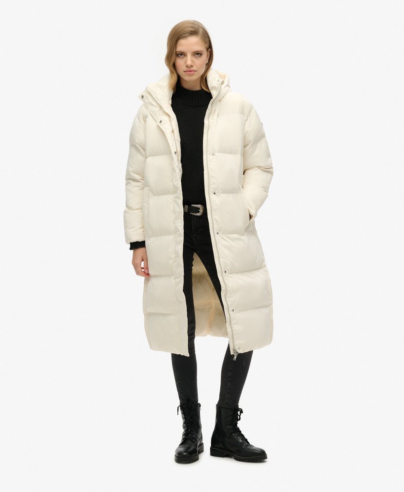 Hooded Longline Puffer Coat - XNAUWBI