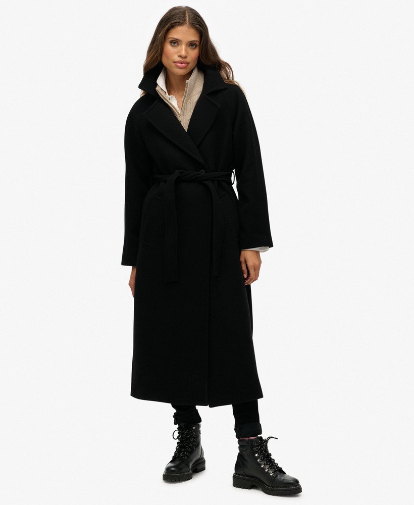 Relaxed Long Wool Coat - XNAUWBI