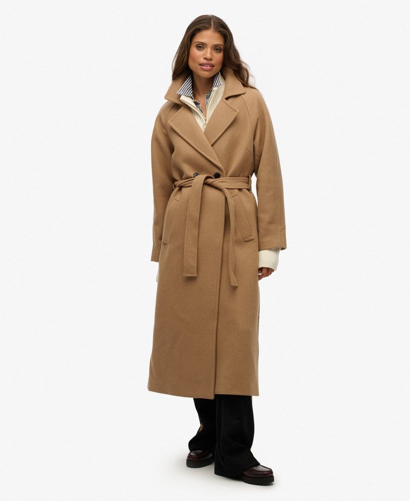 Relaxed Long Wool Coat - XNAUWBI
