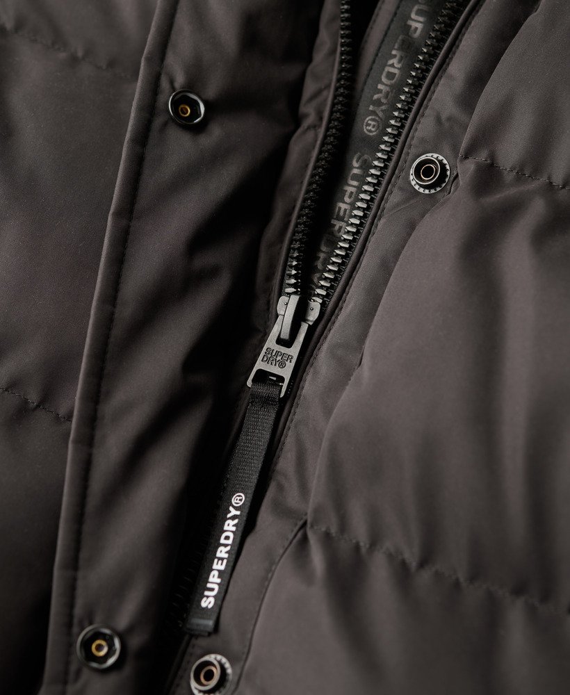 Microfibre Longline Puffer Coat - XNAUWBI