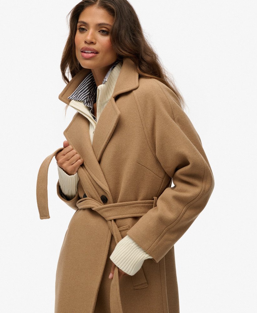 Relaxed Long Wool Coat - XNAUWBI
