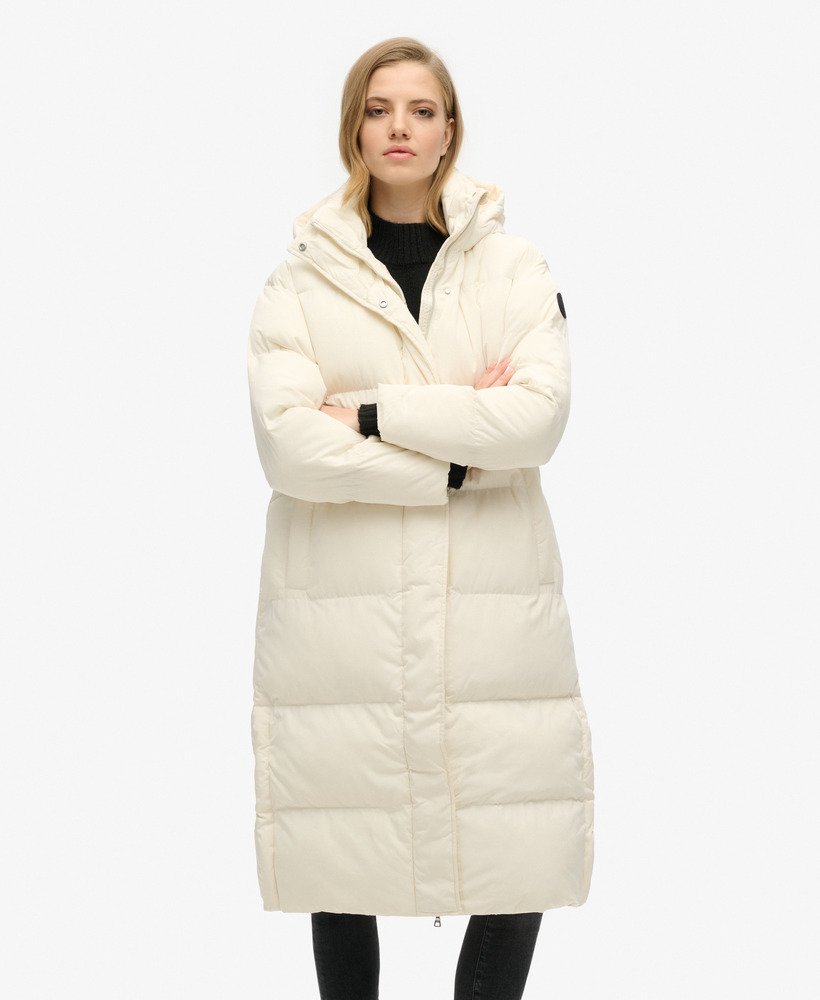 Hooded Longline Puffer Coat - XNAUWBI
