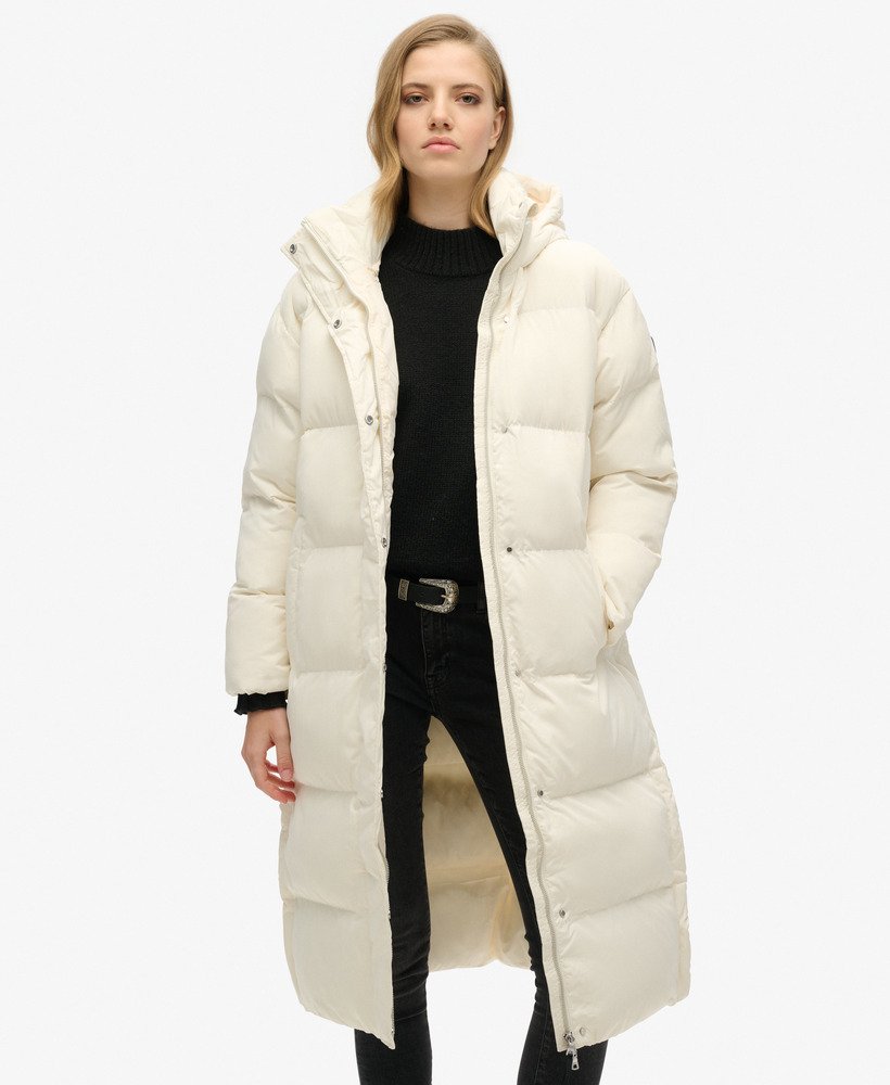 Hooded Longline Puffer Coat - XNAUWBI