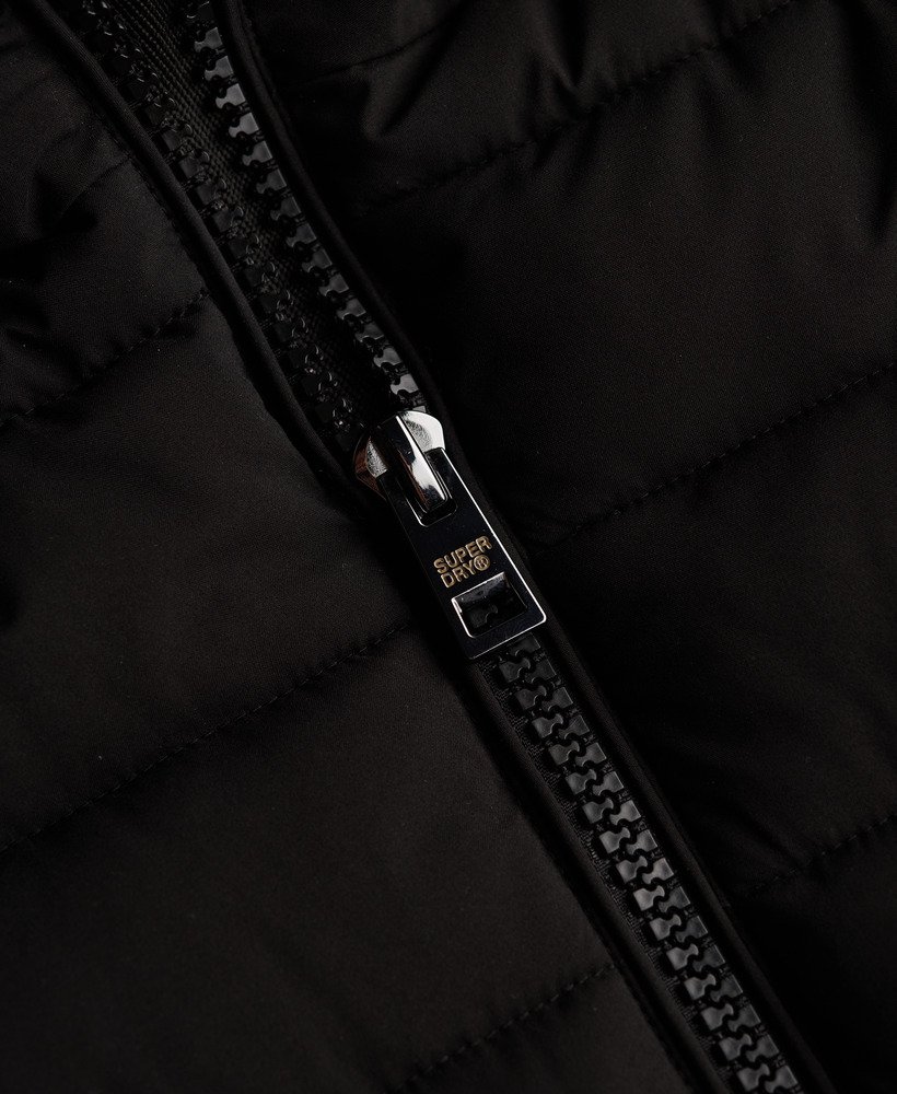 Fuji Faux Fur Hooded Mid Length Coat - XNAUWBI