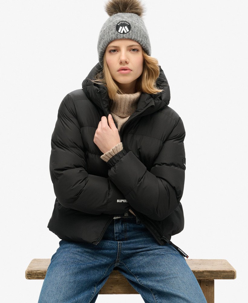 Hooded Sports Puffer Jacket - XNAUWBI