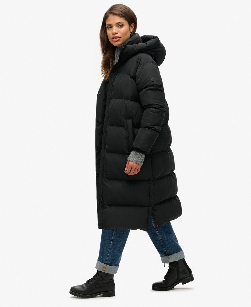 Longline Hooded Puffer Coat - XNAUWBI