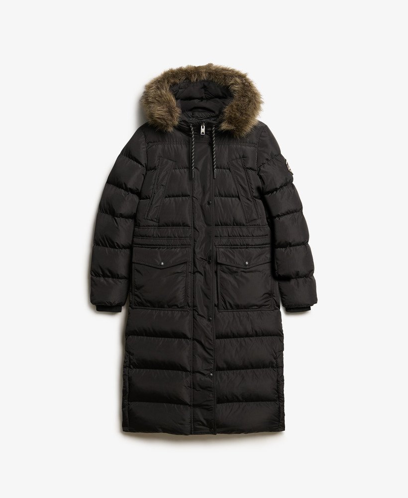 Everest Faux Fur Longline Coat - XNAUWBI
