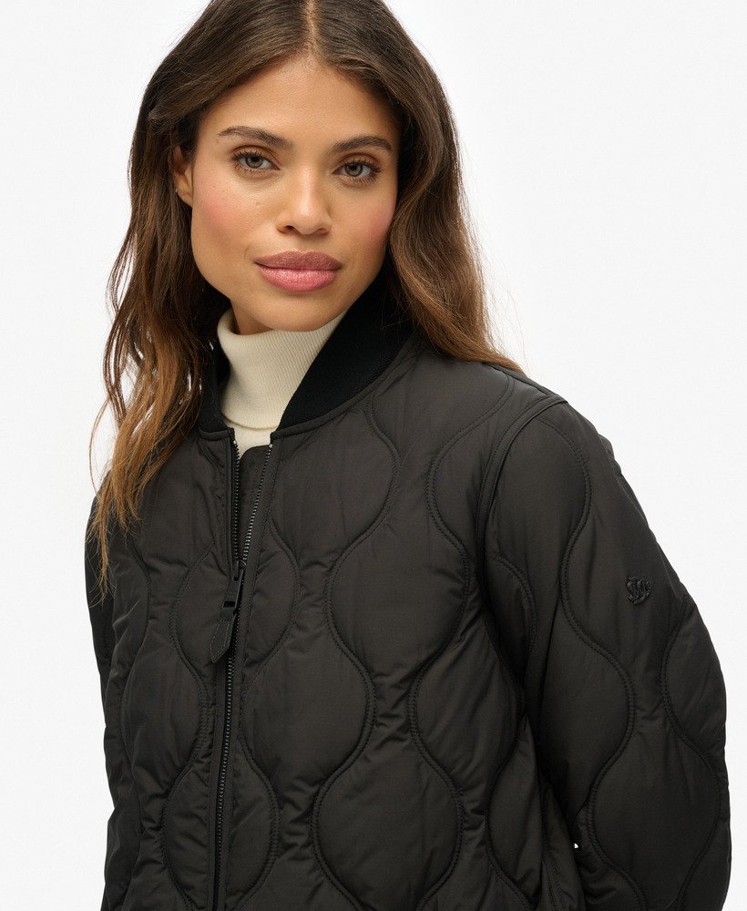Longline Quilted Liner Jacket - XNAUWBI