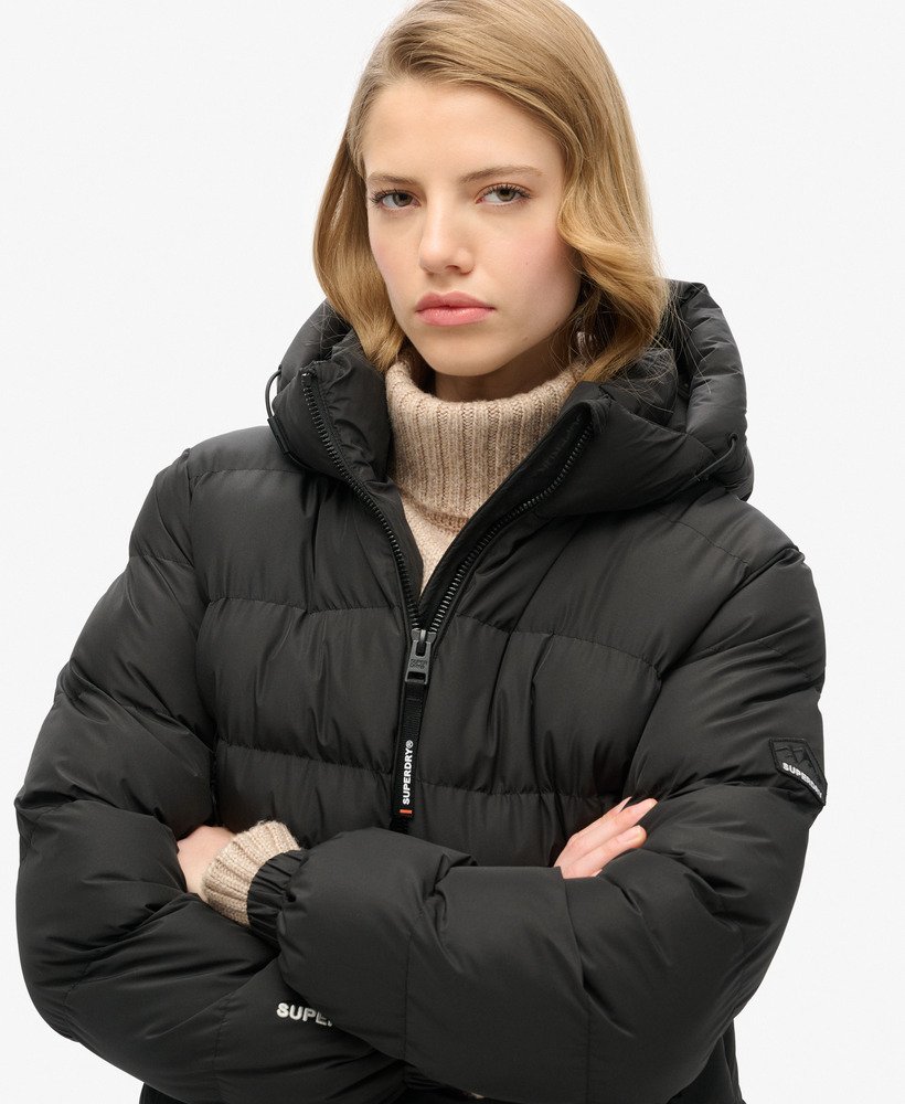 Hooded Sports Puffer Jacket - XNAUWBI