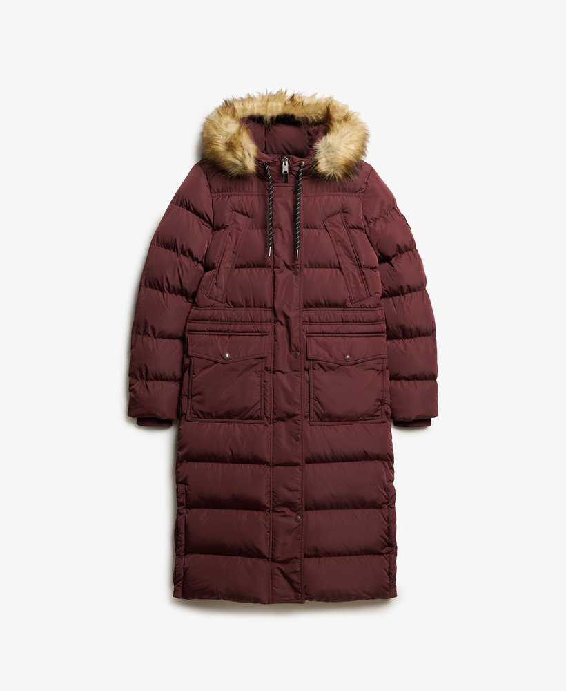 Everest Faux Fur Longline Coat - XNAUWBI