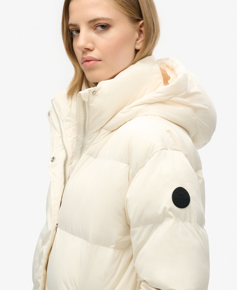 Hooded Longline Puffer Coat - XNAUWBI