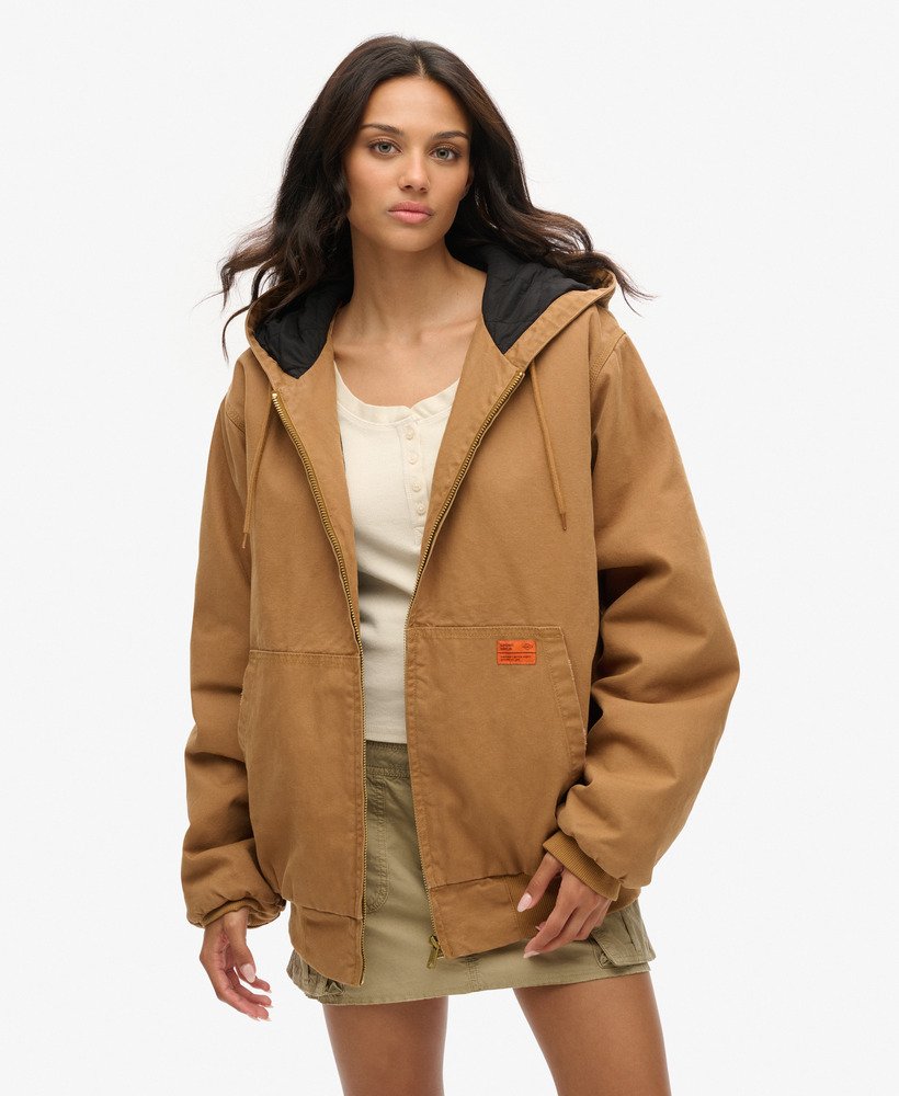 Oversized Surplus Hooded Bomber Jacket - XNAUWBI