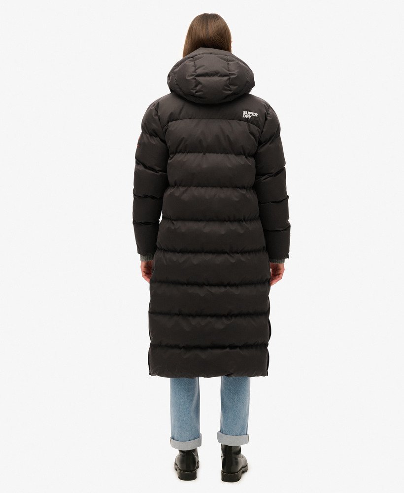 Microfibre Longline Puffer Coat - XNAUWBI