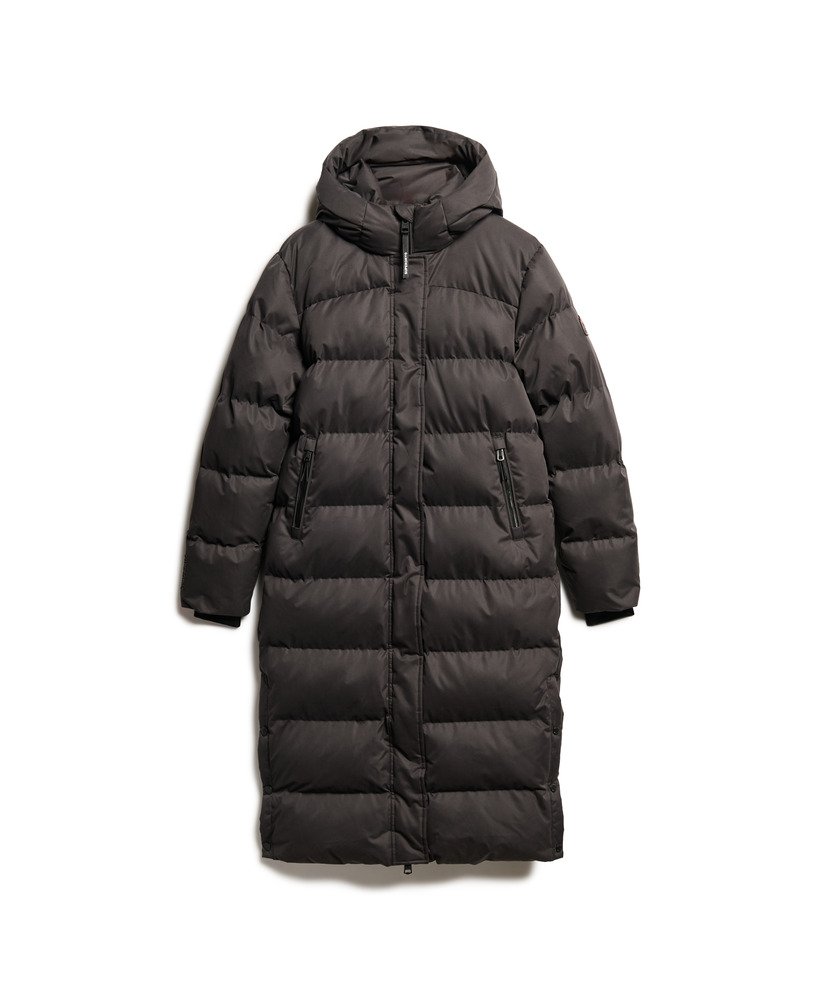 Microfibre Longline Puffer Coat - XNAUWBI