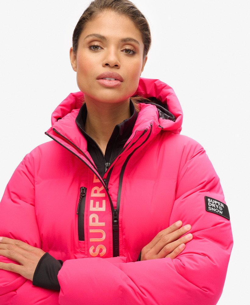 Hooded Ski Boxy Puffer Jacket - XNAUWBI