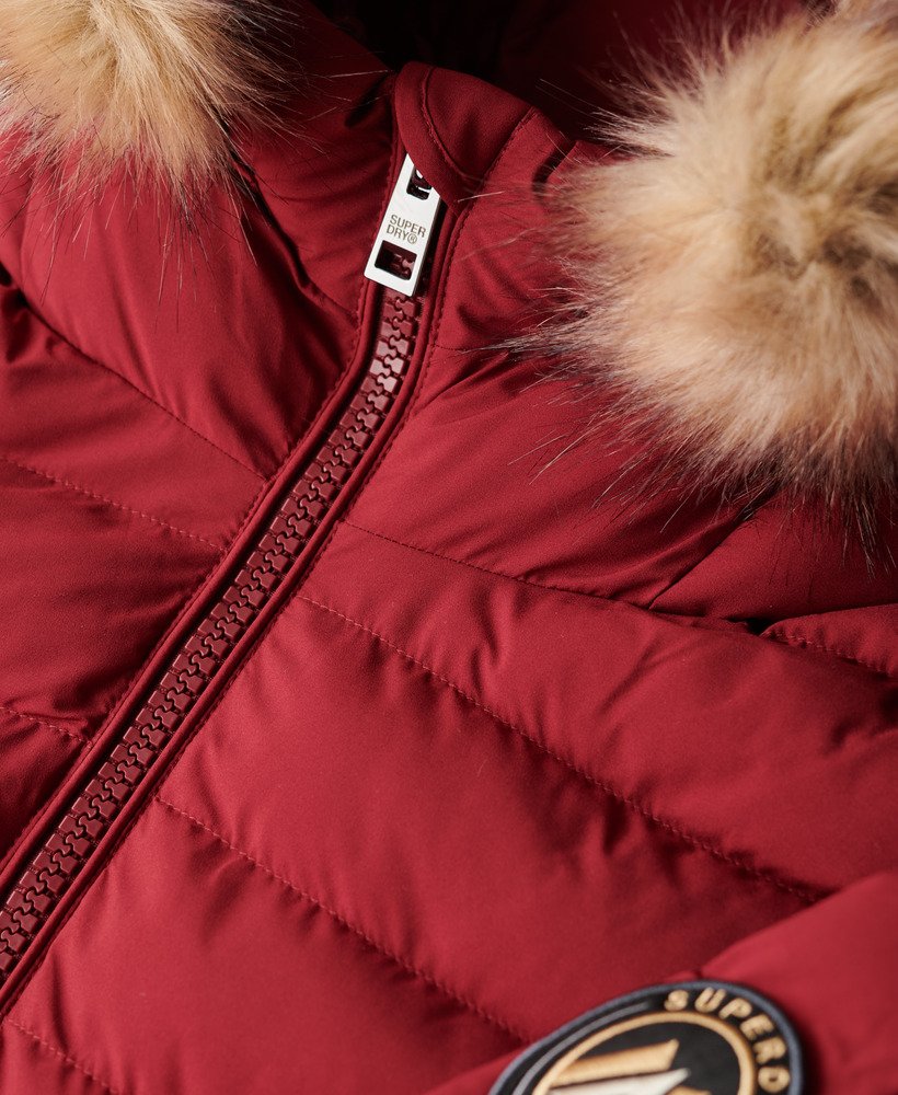 Fuji Faux Fur Hooded Padded Jacket - XNAUWBI