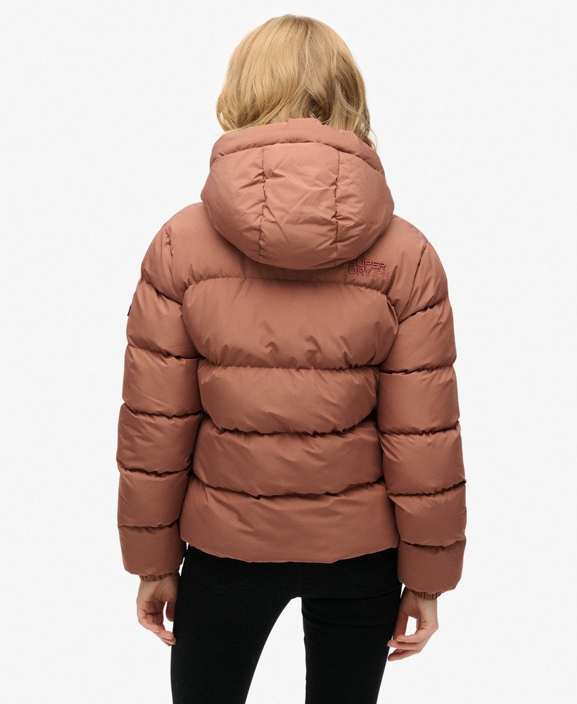 Hooded Sports Puffer Jacket - XNAUWBI