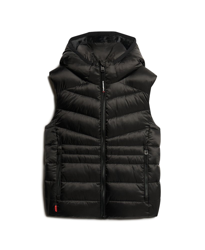 Hooded Fuji Quilt Padded Gilet - XNAUWBI