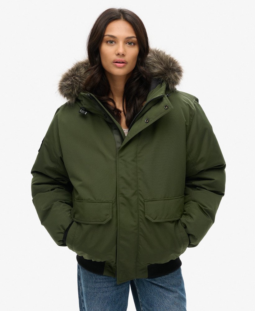 Oversized Everest Faux Fur Bomber Jacket - XNAUWBI