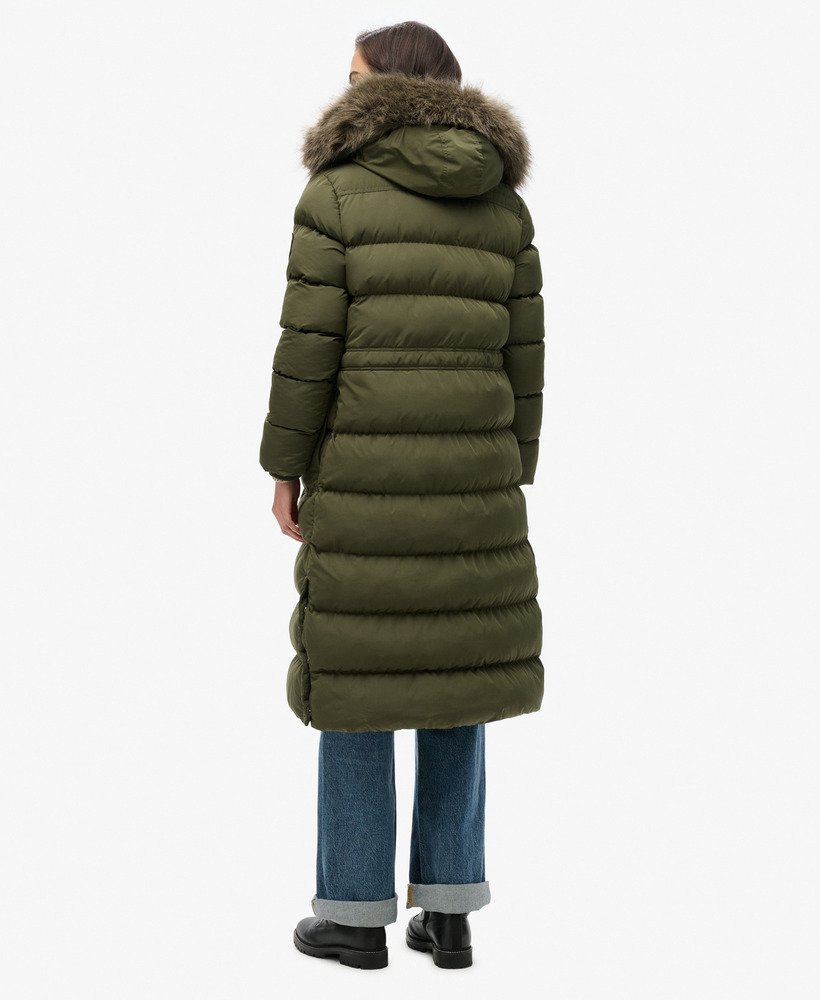 Everest Faux Fur Longline Coat - XNAUWBI