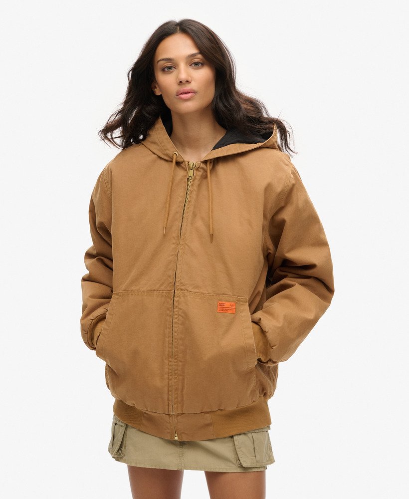 Oversized Surplus Hooded Bomber Jacket - XNAUWBI