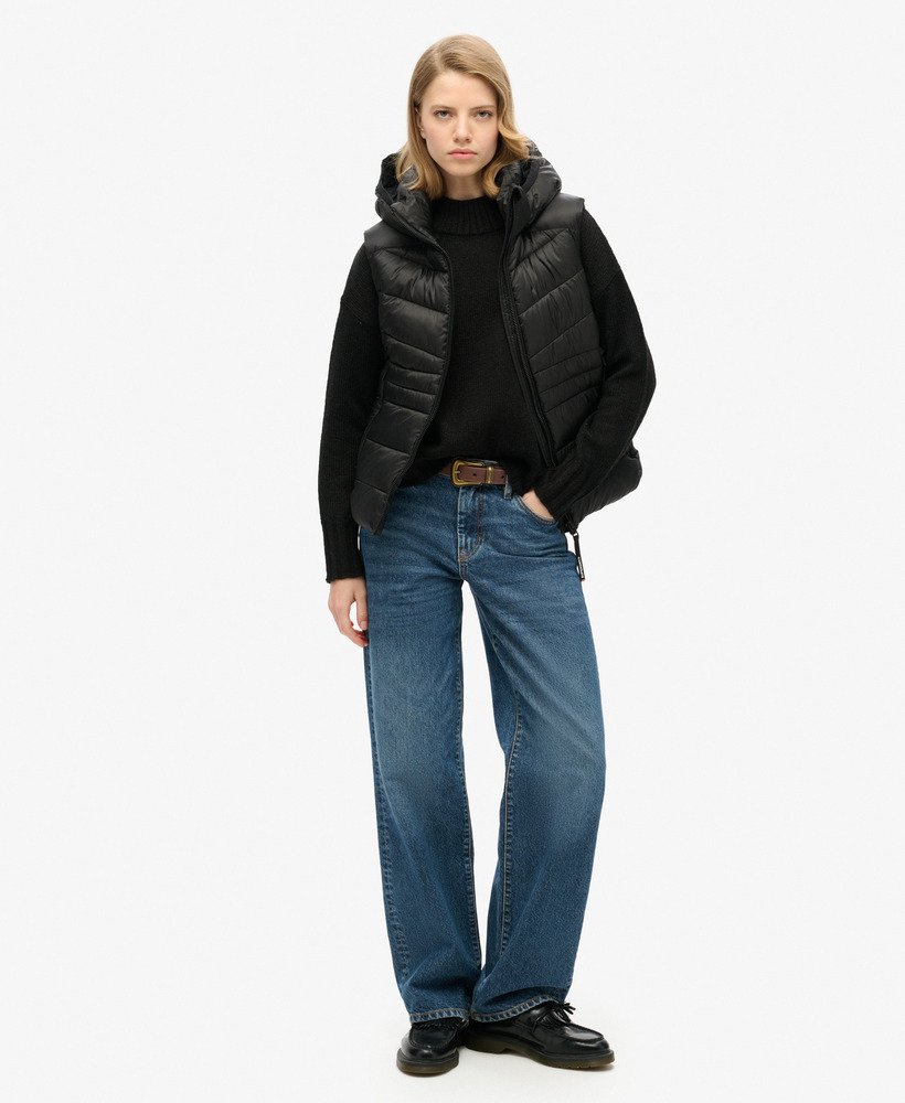 Hooded Fuji Quilt Padded Gilet - XNAUWBI