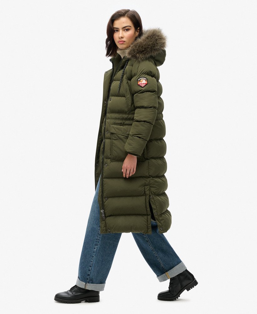 Everest Faux Fur Longline Coat - XNAUWBI