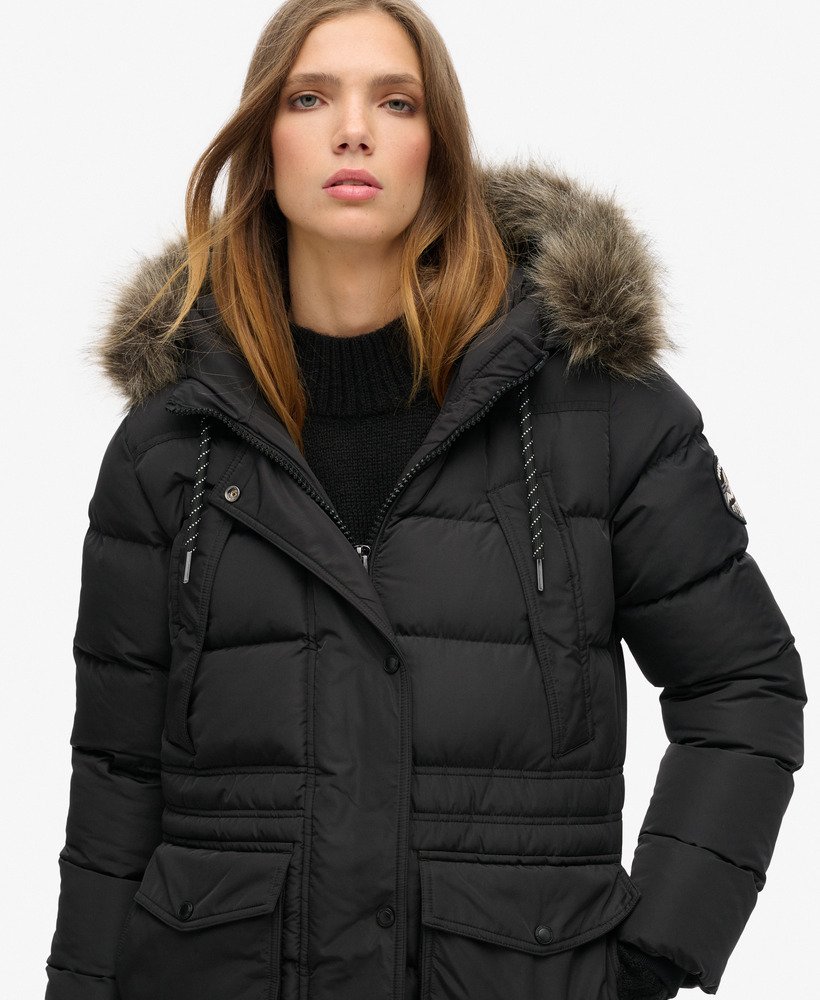 Everest Faux Fur Longline Coat - XNAUWBI