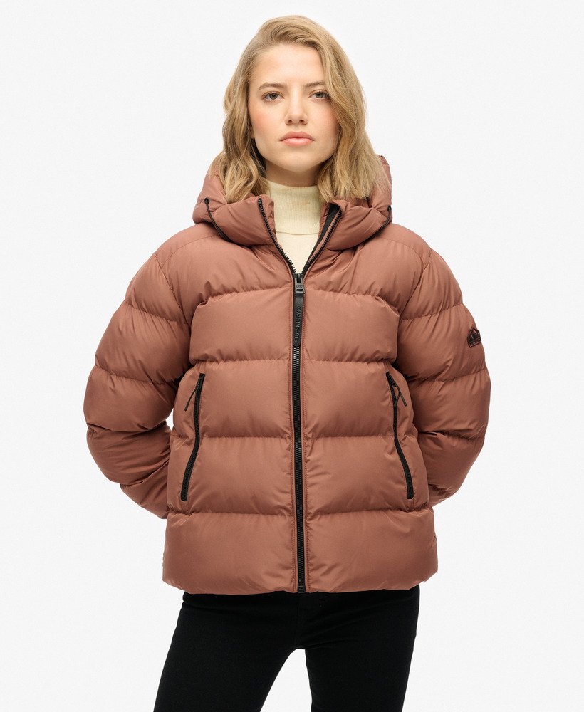 Hooded Sports Puffer Jacket - XNAUWBI