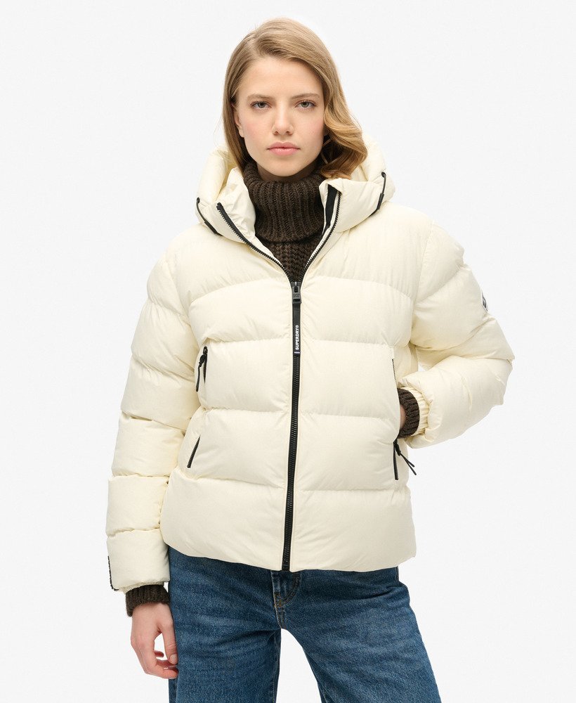 Hooded Sports Puffer Jacket - XNAUWBI