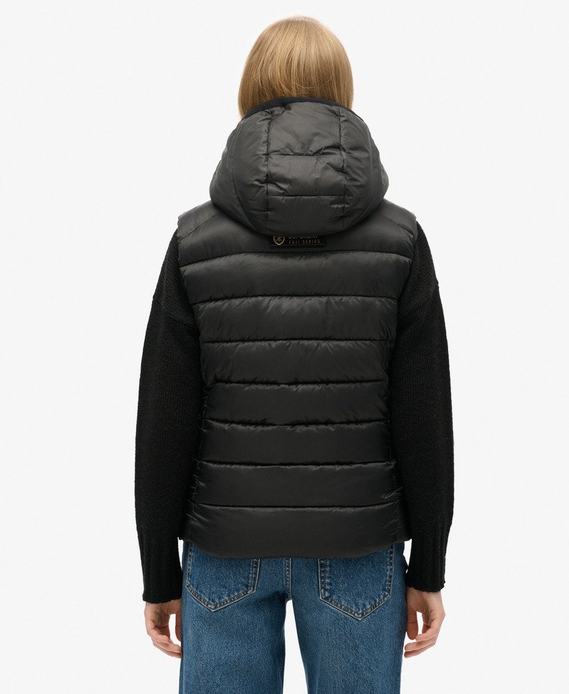 Hooded Fuji Quilt Padded Gilet - XNAUWBI