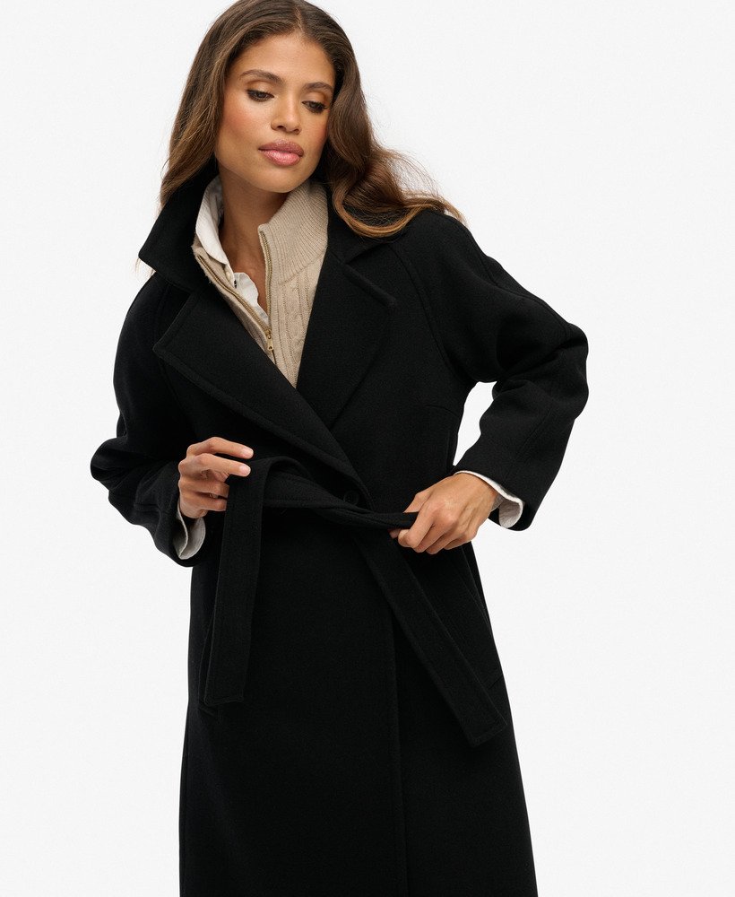 Relaxed Long Wool Coat - XNAUWBI
