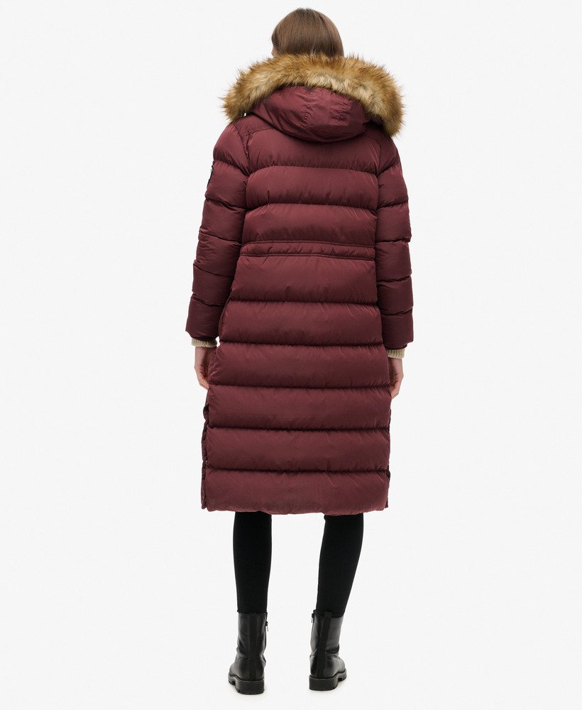 Everest Faux Fur Longline Coat - XNAUWBI