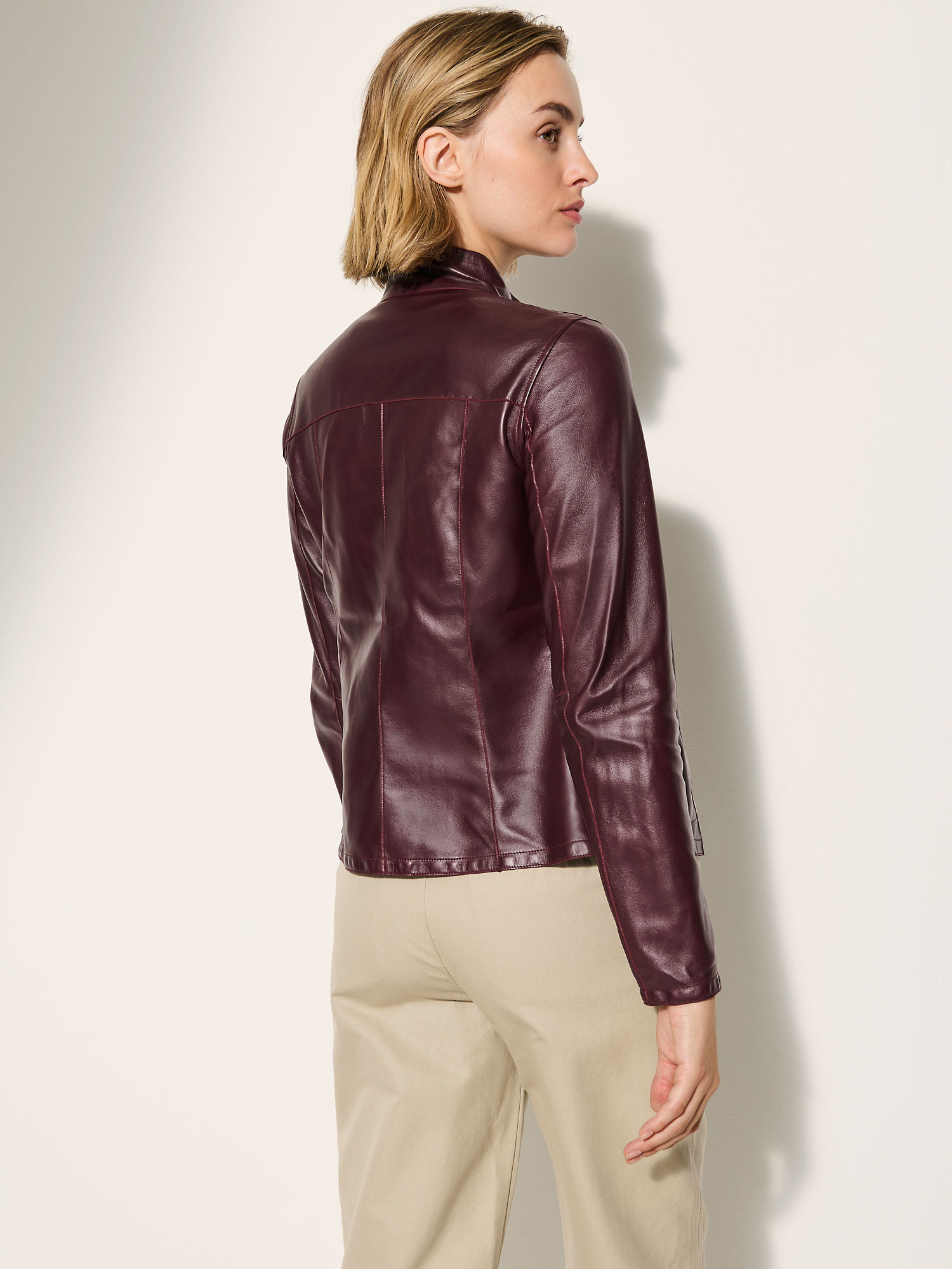 Kayla Reversible Leather Jacket - XNAUWBI