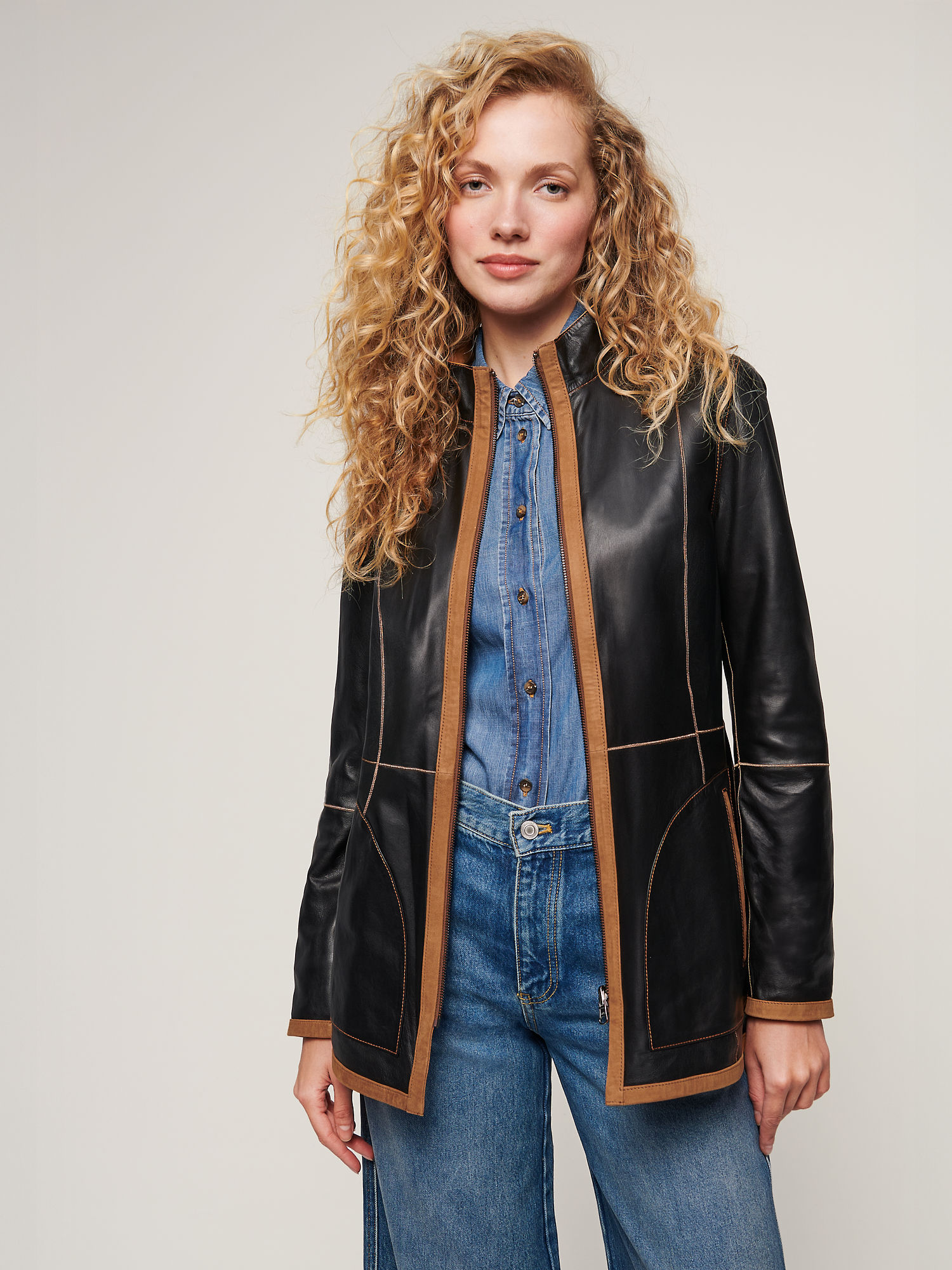 Adele Reversible Suede Leather Jacket - XNAUWBI