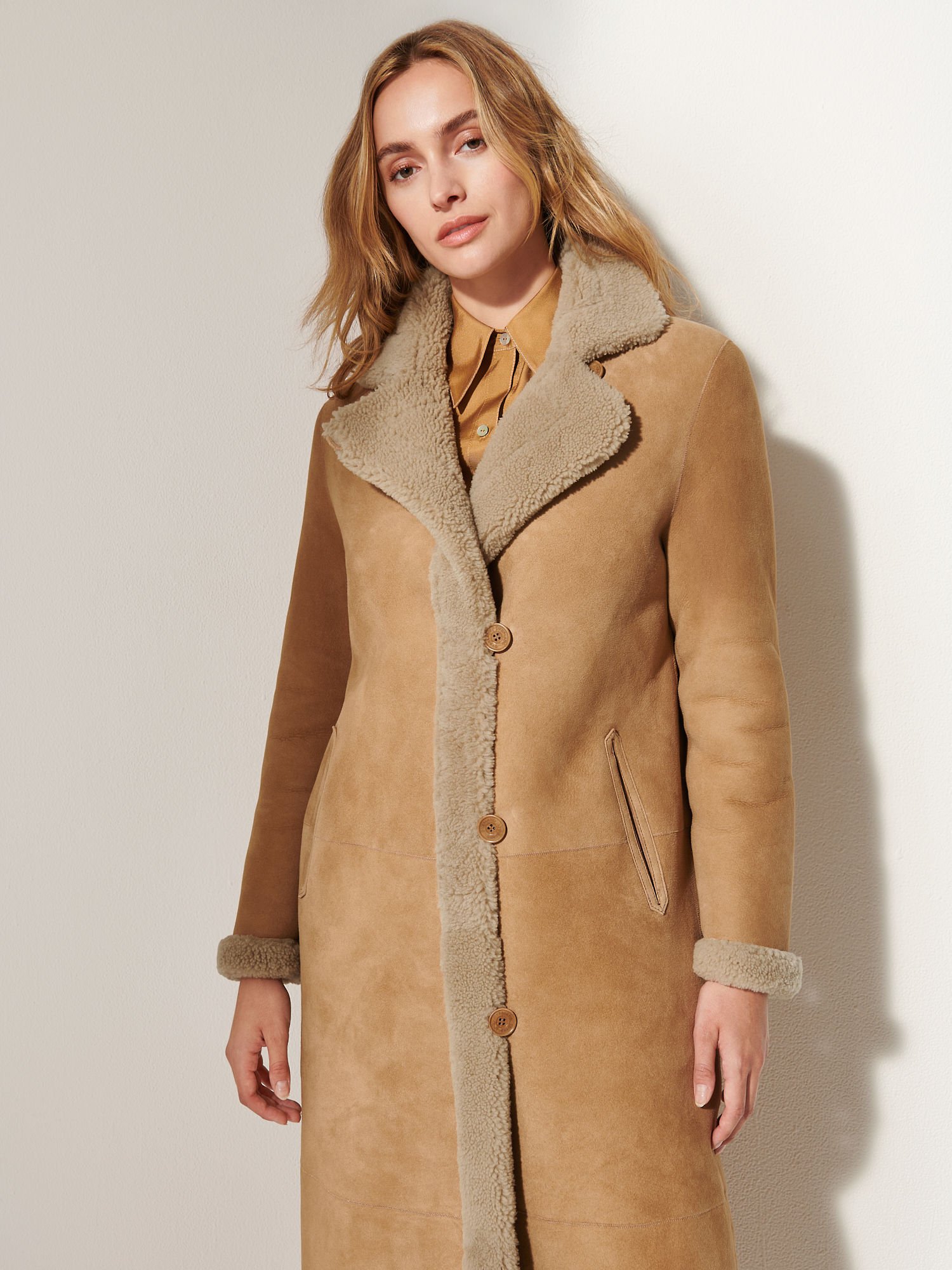 Isabella Reversible Sheepskin Coat - XNAUWBI