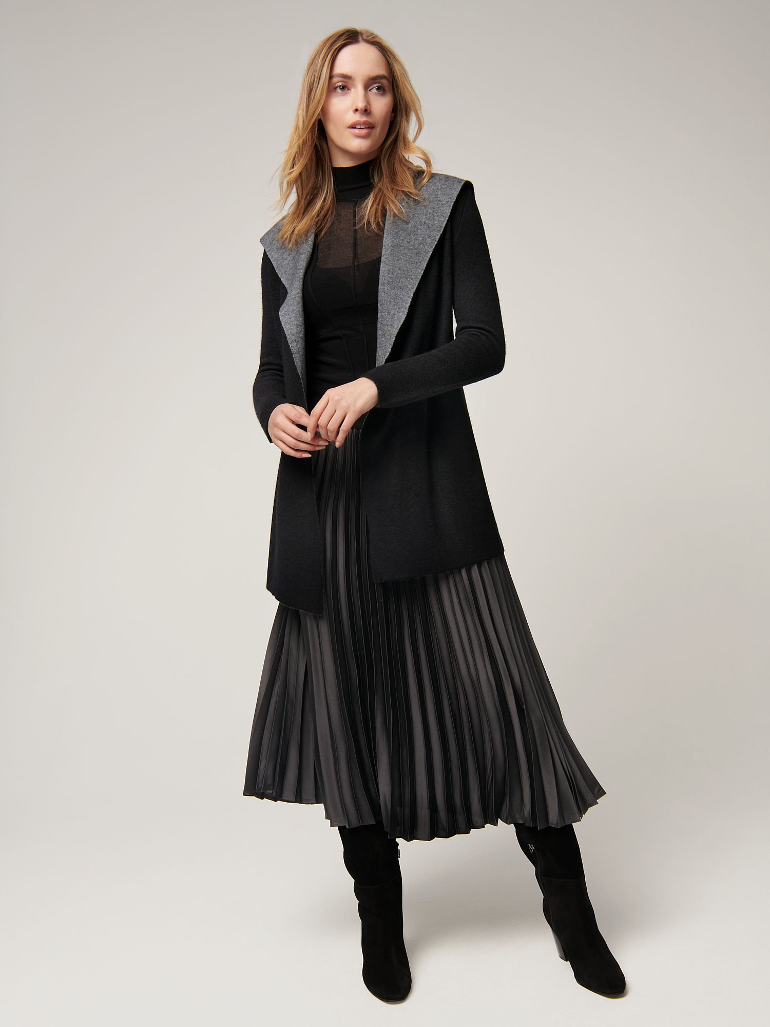 Essential Reversible Hooded Alpaca Wool-Blend Cardigan - XNAUWBI