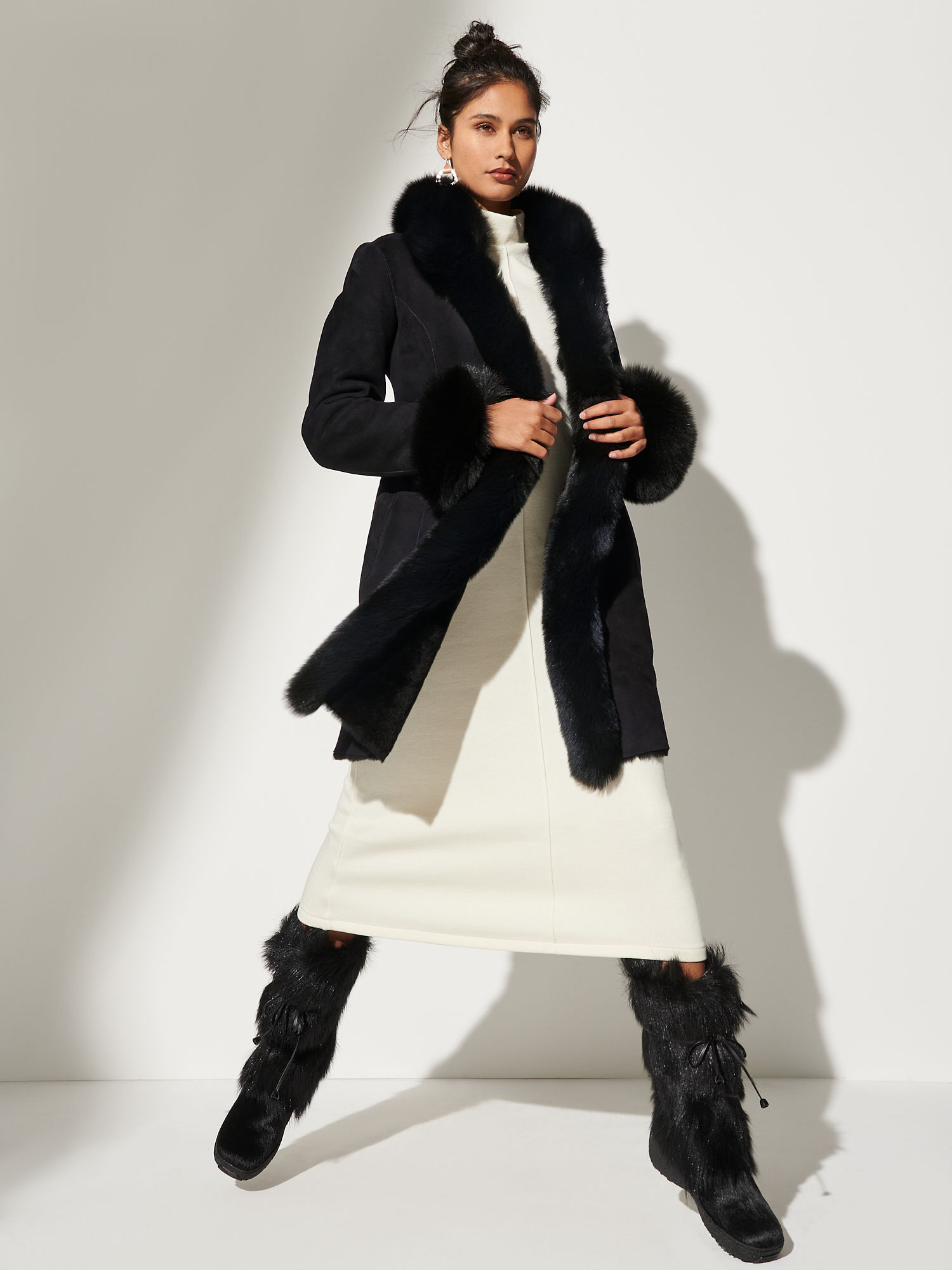 Chantal Reversible Sheepskin Coat - XNAUWBI